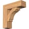 Ekena Millwork Merced Block Smooth Bracket w/ Offset Brace, Western Red Cedar, 7 1/2"W x 24"D x 24"H BKT0806X24X24MRC05SWR - alternate 1